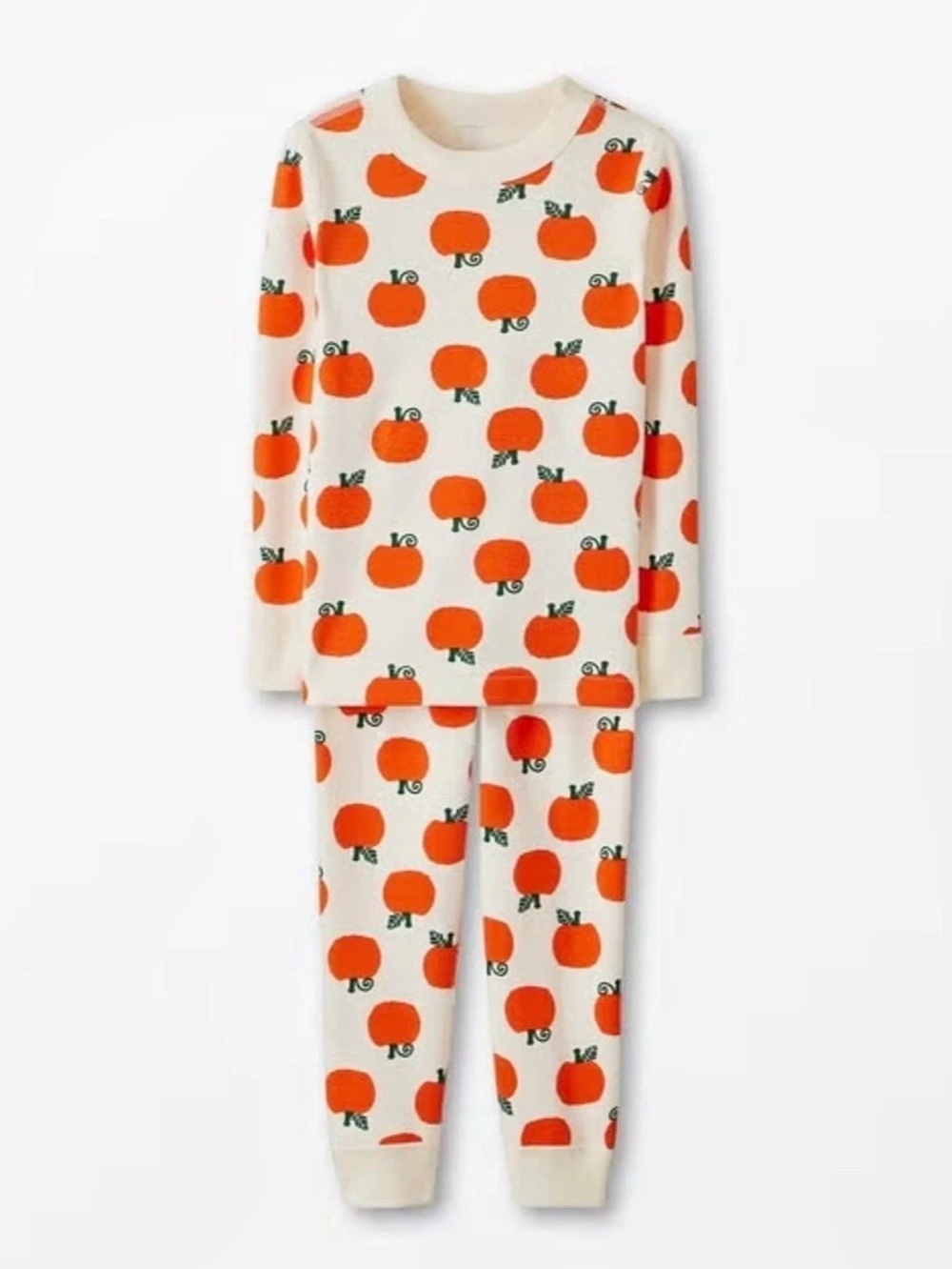 Hanna Andersson Pumpkin Patch Print Pajamas Sz 130cm